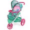 Baby Alive: Doll Jogging Stroller - Green, Pink, Hearts - Accessory For Dolls Up To 24", Foldable Design, Retractable Canopy, Storage, Kids Toy Age 3+